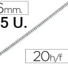 CAMPUS ESPIRAL METALICA PASO 5:1/64 6MM 25UNIDADES