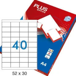 CAMPUS ETIQUETAS PLUS A4 52X30 100H 002363 MAK002363