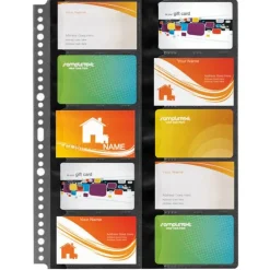 CAMPUS FUNDA TARJETERO MAKRO PP A4 NEGRO PACK 10 FUNDAS NC-1110 MAK180597