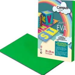 CAMPUS GOMA EVA CAMPUS A4 VERDE BILLAR/10UD VERDE OSCURO MAK630462