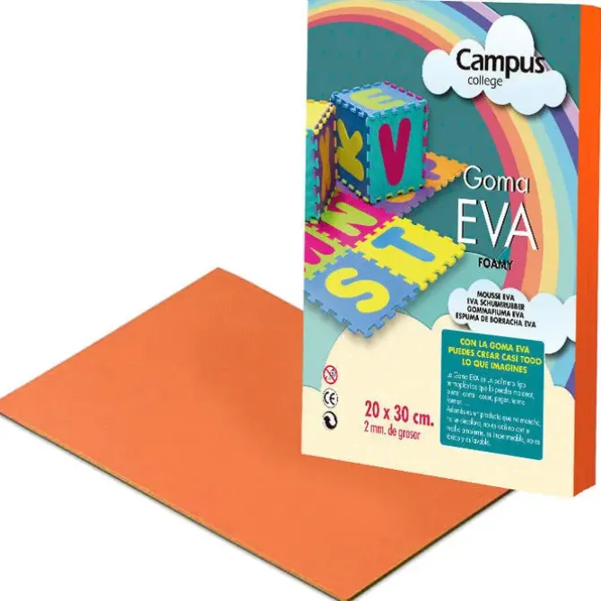 CAMPUS GOMA EVA CAMPUS A4 NARANJA MAK630452