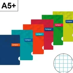 CAMPUS LIBRETA A5+ GRAPADA 48HOJAS 90GR TAPA PP POLIPROPILENO CN4MM 002747 MAK002747