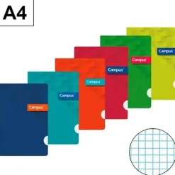CAMPUS LIBRETA A4 GRAPADA 48H PP 90GR CN3MM 002757 MAK002757