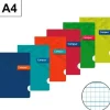 CAMPUS LIBRETA A4 PAUTA VIA 3MM GRAPADA 48 HOJAS 90GR TAPA PP POLIPROPILENO CUADRO MELA 3MM 002758 MAK002758