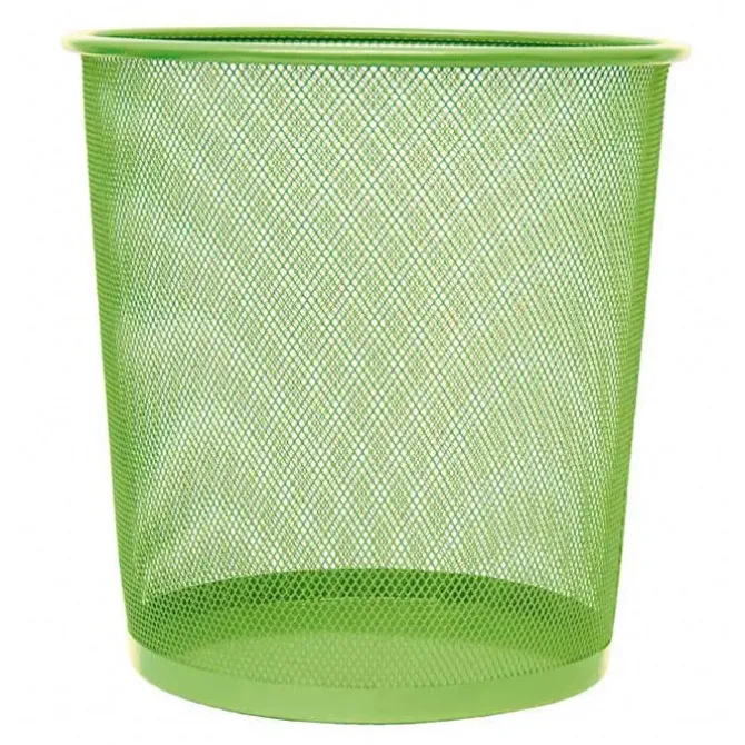 CAMPUS PAPELERA PLUS METAL PEQUEÑA REJI.VERD JS5002-GN MAK040572