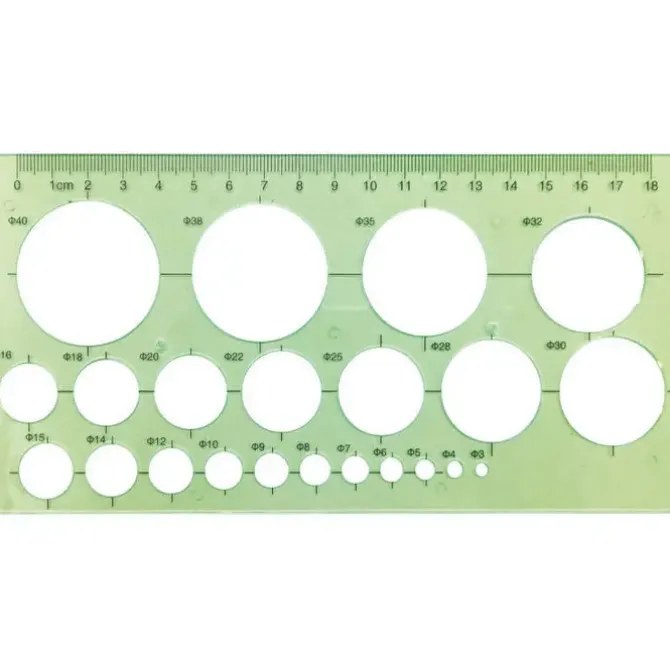 CAMPUS PLANTILLA MAKRO CIRCULOS PLASTICO 902028 MAK600048