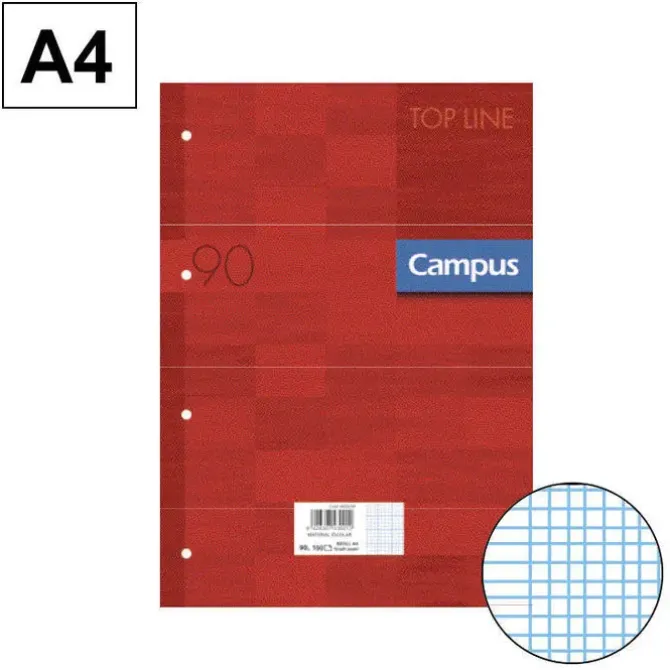 CAMPUS RECAMBIO A4 100H 90G 4TAL. MM 002439 MAK002439