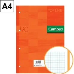 CAMPUS RECAMBIO A4 100H 90G 4TAL.CN5MM NARNJ 002294 MAK002294