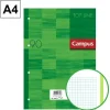 CAMPUS RECAMBIO A4 100H 90G 4TAL.CN5MM TURQS 002295 MAK002295