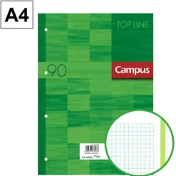 CAMPUS RECAMBIO A4 100H 90G 4TAL.CN5MM TURQS 002295 MAK002295