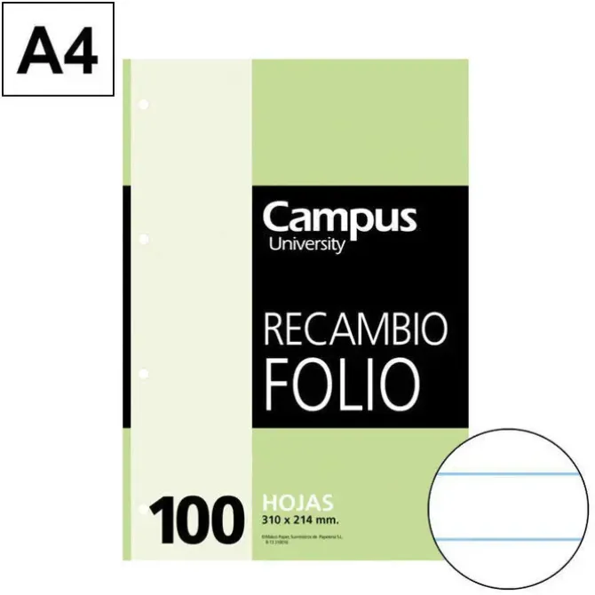 CAMPUS RECAMBIO Fº 100H 60GR 4TAL HN 21091 MAK001127