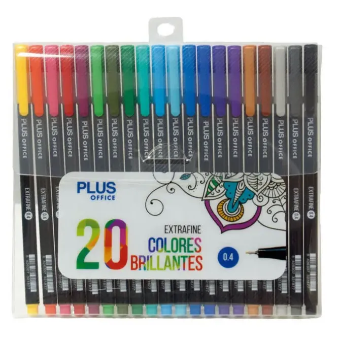 CAMPUS ROTULADOR PLUS EXTRAFINO 20COLORES 20MEDIUMWORKS MAK081028