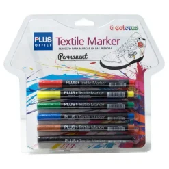 CAMPUS ROTULADOR TEXTIL PLUS 6COLORES TM-6 MAK081053