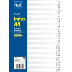 CAMPUS SEPARADORES PLUS A4 PP NUMERICO 31PES 180896 MAK180896
