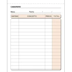 CAMPUS TALONARIO MK CAMARERO 8º NAT.TRIPLICA T89 MAK001410