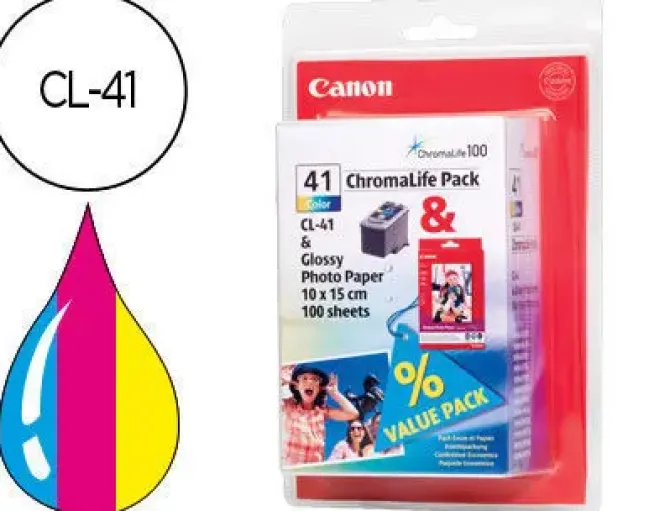 CANON CL41 COLOR CARTUCHO DE TINTA ORIGINAL - 0617B001/0617B032