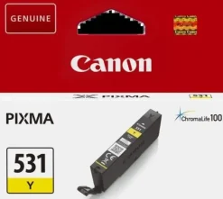 CANON CLI531 AMARILLO CARTUCHO DE TINTA ORIGINAL - 6121C001/CLI531Y