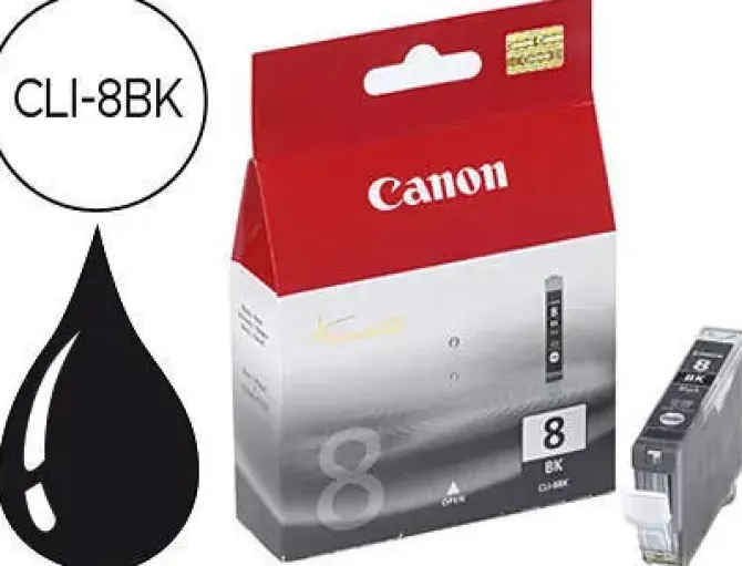 CANON CLI8 NEGRO CARTUCHO DE TINTA ORIGINAL - 0620B001/0620B029/0620B028