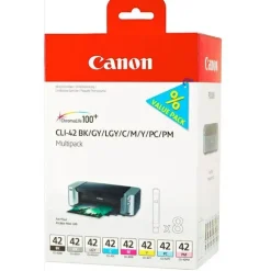 CANON CLI42 PACK DE 8 CARTUCHOS DE TINTA ORIGINALES - 6384B010