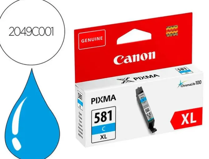 CANON CLI581XL CYAN CARTUCHO DE TINTA ORIGINAL - 2049C001