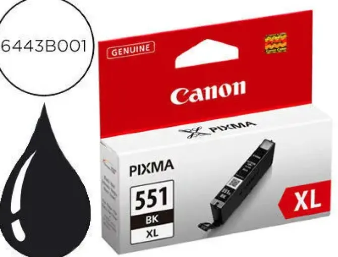 CANON CLI551XL NEGRO CARTUCHO DE TINTA ORIGINAL - 6443B001
