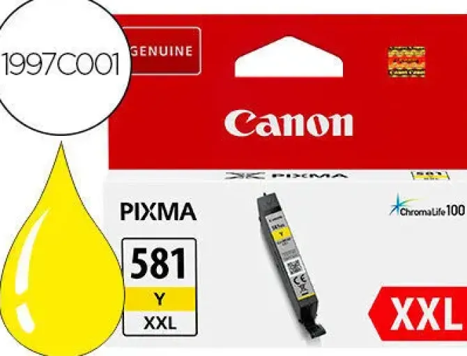 CANON CLI581XXL AMARILLO CARTUCHO DE TINTA ORIGINAL - 1997C001