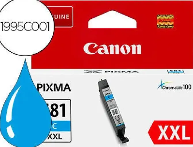 CANON CLI581XXL CYAN CARTUCHO DE TINTA ORIGINAL - 1995C001