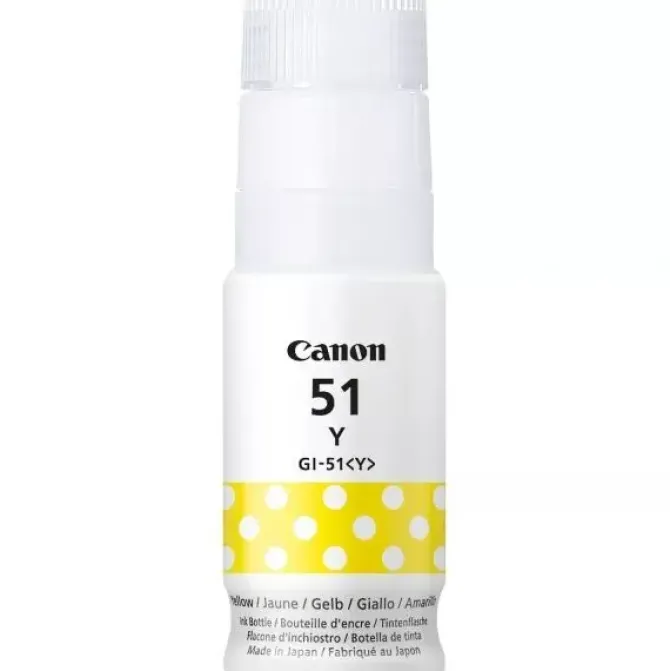 CANON GI51 AMARILLO BOTELLA DE TINTA ORIGINAL - GI51Y/4548C001