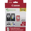 CANON PG540L NEGRO + CL541XL COLOR PACK DE 2 CARTUCHOS DE TINTA ORIGINALES - 50 HOJAS DE PAPEL FOTOGRAFICO - 5224B012/5224B007/5224B005/5222B013/5222B014