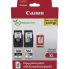 CANON PG560XL NEGRO + CL561XL COLOR PACK DE 2 CARTUCHOS DE TINTA ORIGINALES - 50 HOJAS DE PAPEL FOTOGRAFICO - 3712C008/3712C004