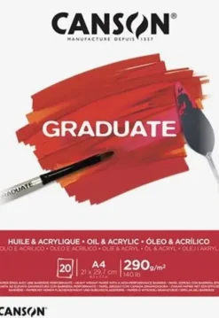 CANSON BLOC CANGRAD GRADUATE OLEO Y ACRILICO 20H A4 290G 625507 400110380