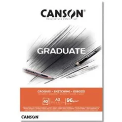 CANSON BLOC CANGRAD GRADUATE ESBOZO 40H A3 96G. 625518 400110363