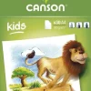 CANSON KIDS DIBUJO BLOC ENCOLADO DE 30 HOJAS A4 - 21X29.7CM - 90G - COLOR BLANCO