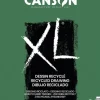CANSON XL RECYCLED BLOC DE DIBUJO CON 50 HOJAS A4 - ESPIRAL MICROPERFORADO - GRANO FINO - 160G - COLOR BLANCO