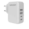 CARGADOR PARED GROOVY 2USB+2USB-C - 4.8A - BLANCO