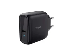 CARGADOR UNIVERSAL TRUST MAXO DE PARED 65W USB-C COLOR NEGRO