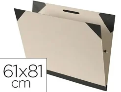 CARPETA DIBUJO CANSON BRUT 61X81 CM CON GOMAS COLOR KRAFTCLARO