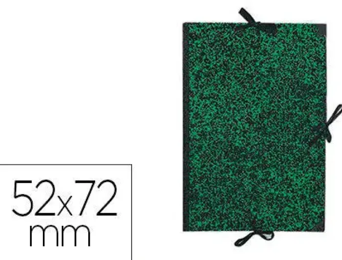 CARPETA DIBUJO CANSON CLASSIC 52X72 CM CON LAZOS MARMOL VERDE