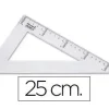 CARTABON LIDERPAPEL 25 CM PLASTICO CRISTAL