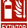 CARTEL 29X20 FLECHA EXTINTOR