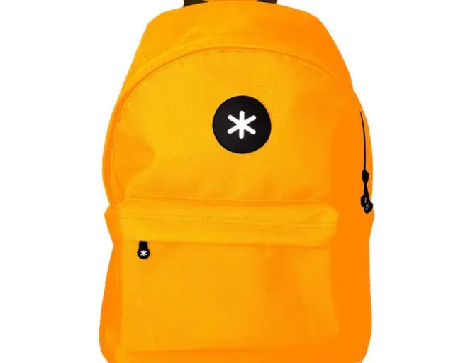 CARTERA ANTARTIK MOCHILA CON ASA Y BOLSILLOS CON CREMALLERA COLOR MOSTAZA 310X160X410 MM