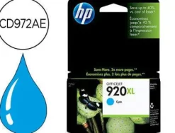CARTUCHO TINTA HP 920XL CD972AE CIAN 6ML 6500