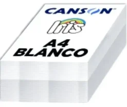CARTULINA A4 IRIS 185G BLANCO PAQUETE DE 250