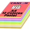 CARTULINA A4 IRIS 185G COLORES PASTEL PAQUETE DE 120