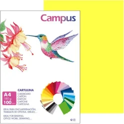 CARTULINA CAMPUS A4 180G AMARILLO LIMÓN