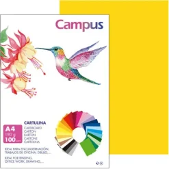 CARTULINA CAMPUS A4 180G AMARILLO GUALDA