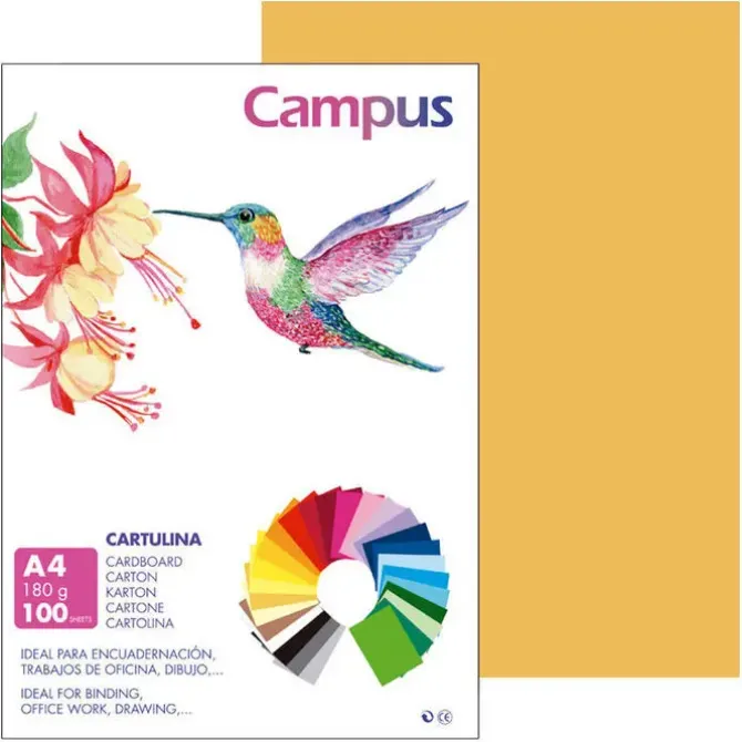 CARTULINA CAMPUS A4 180G COLOR CUERO