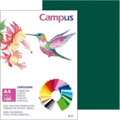 CARTULINA CAMPUS A4 180G VERDE SELVA