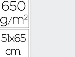 CARTULINA EXTRA BLANCA 650 GR 51X65 CM UNIDAD