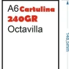 CARTULINA 240GR 100HOJAS TAMAÑO OCTAVILLA 148X105MM A6 BLANCO GRUESO MATE